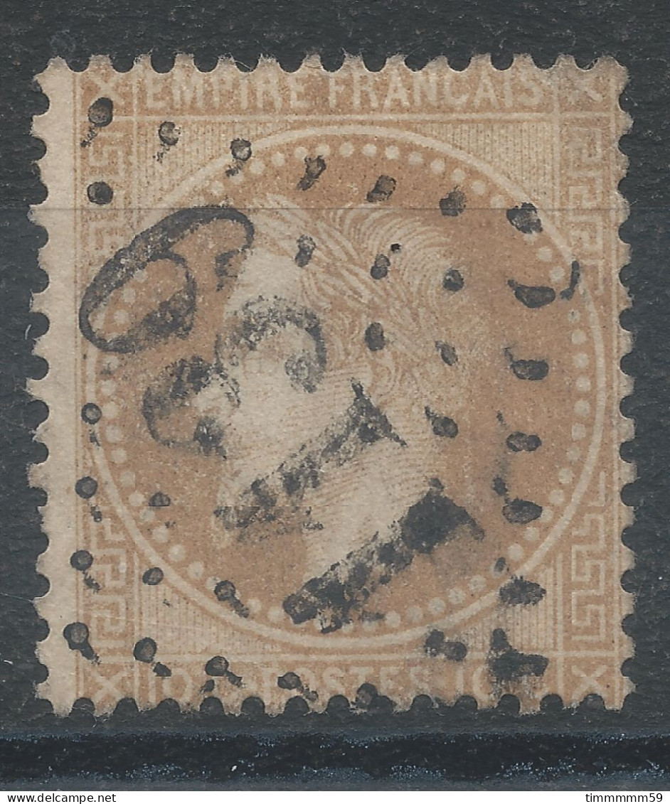 Lot N°82475   Variété/n°28B, Oblitéré GC 1139 CORNIMONT(82), Indice 6, Timbre Carré - 1863-1870 Napoleone III Con Gli Allori