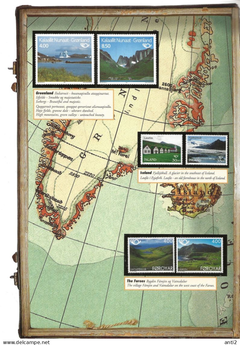 Norden North 1995 Stamps From Greenland, Iceland, Faroe Island, Finland, Aland, Norway, Sweden And Denmark - Europe (Other)