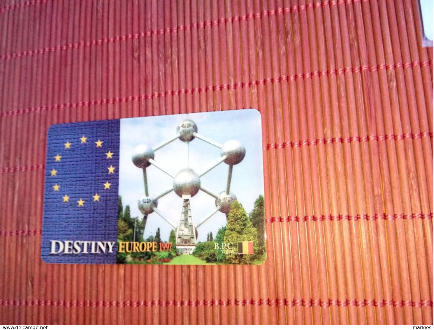 Atomium Prepaidcard Brussels Used  Rare - Carte GSM, Ricarica & Prepagata