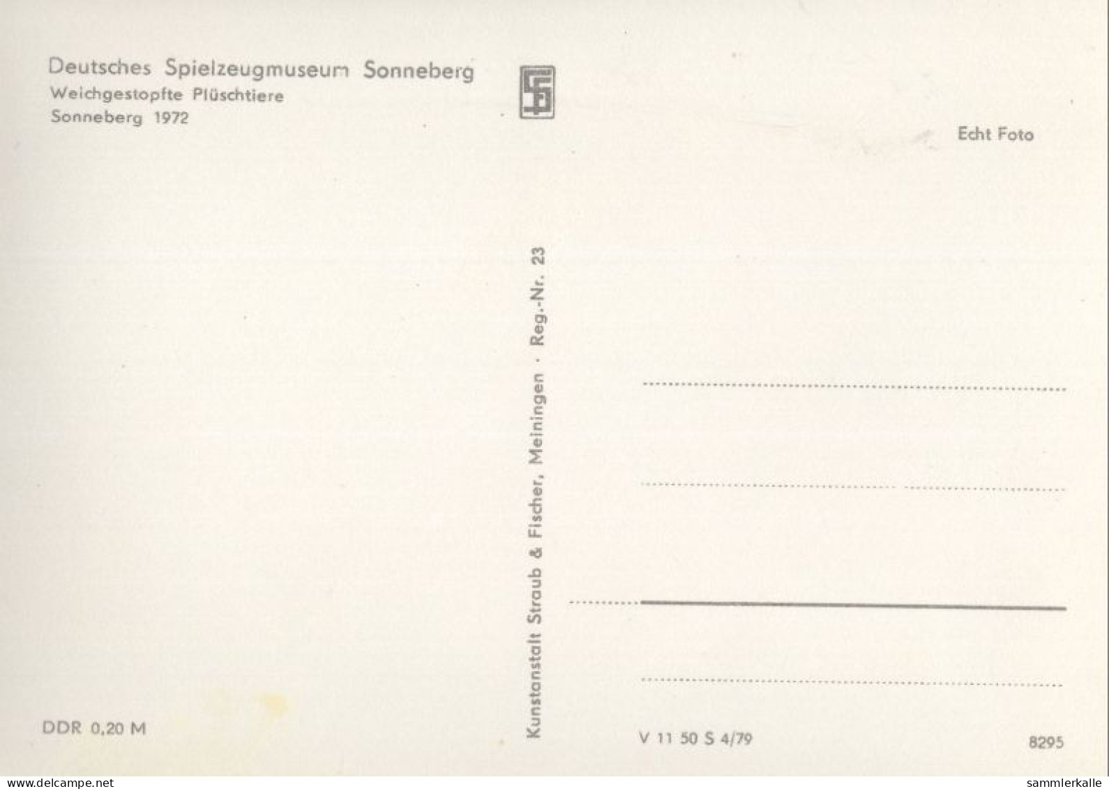 123367 - Sonneberg, Thüringen - Spielzeugmuseum - Plüschtiere - Sonneberg