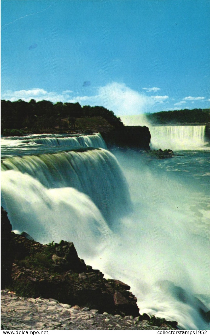 NIAGARA FALLS, ONTARIO, WATERFALL, HORSESHOE FALLS, CANADA, POSTCARD - Cataratas Del Niágara