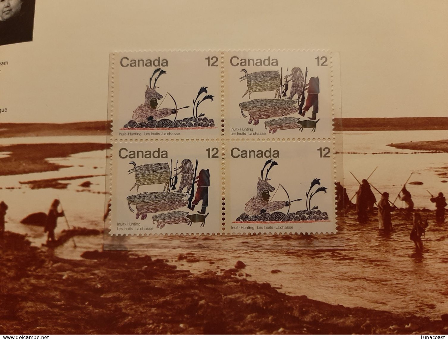 Canada 1977 MNH  Inuit History Book With 8 Blocks Of 4 Stamps MNH Stamps - Ongebruikt