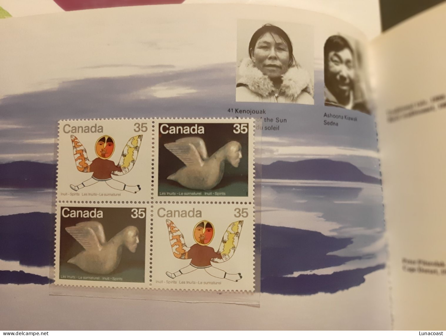 Canada 1977 MNH  Inuit History Book with 8 blocks of 4 stamps MNH Stamps