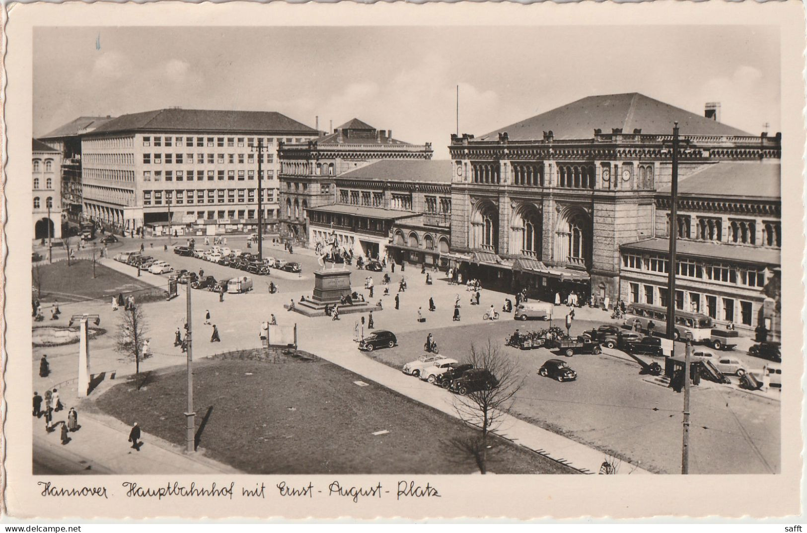 AK Hannover, Hauptbahnhof Mit Ernst-August-Platz 1951 - Hannover