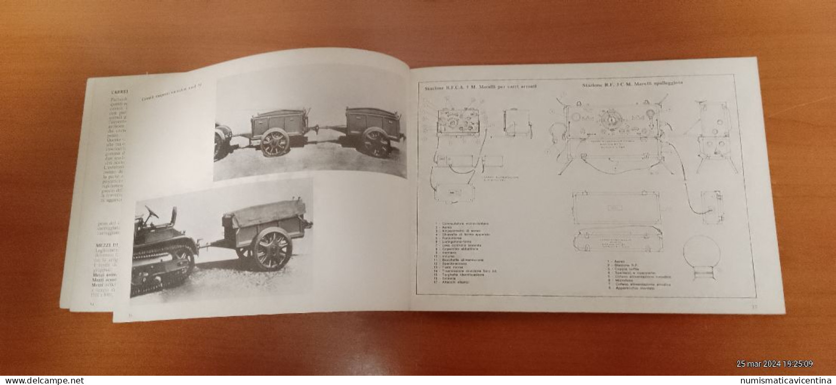Libro artiglierie semoventi armi portatili Regio Esercito dal 1900 al 1943 con foto