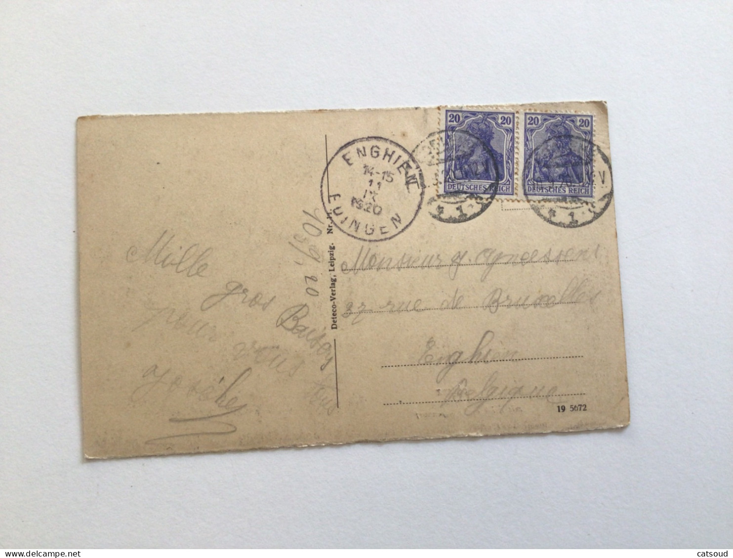 Carte Postale Ancienne (1920) Coblenz Rheinanlagen Mit Blick Auf Pfaffendor - Koblenz