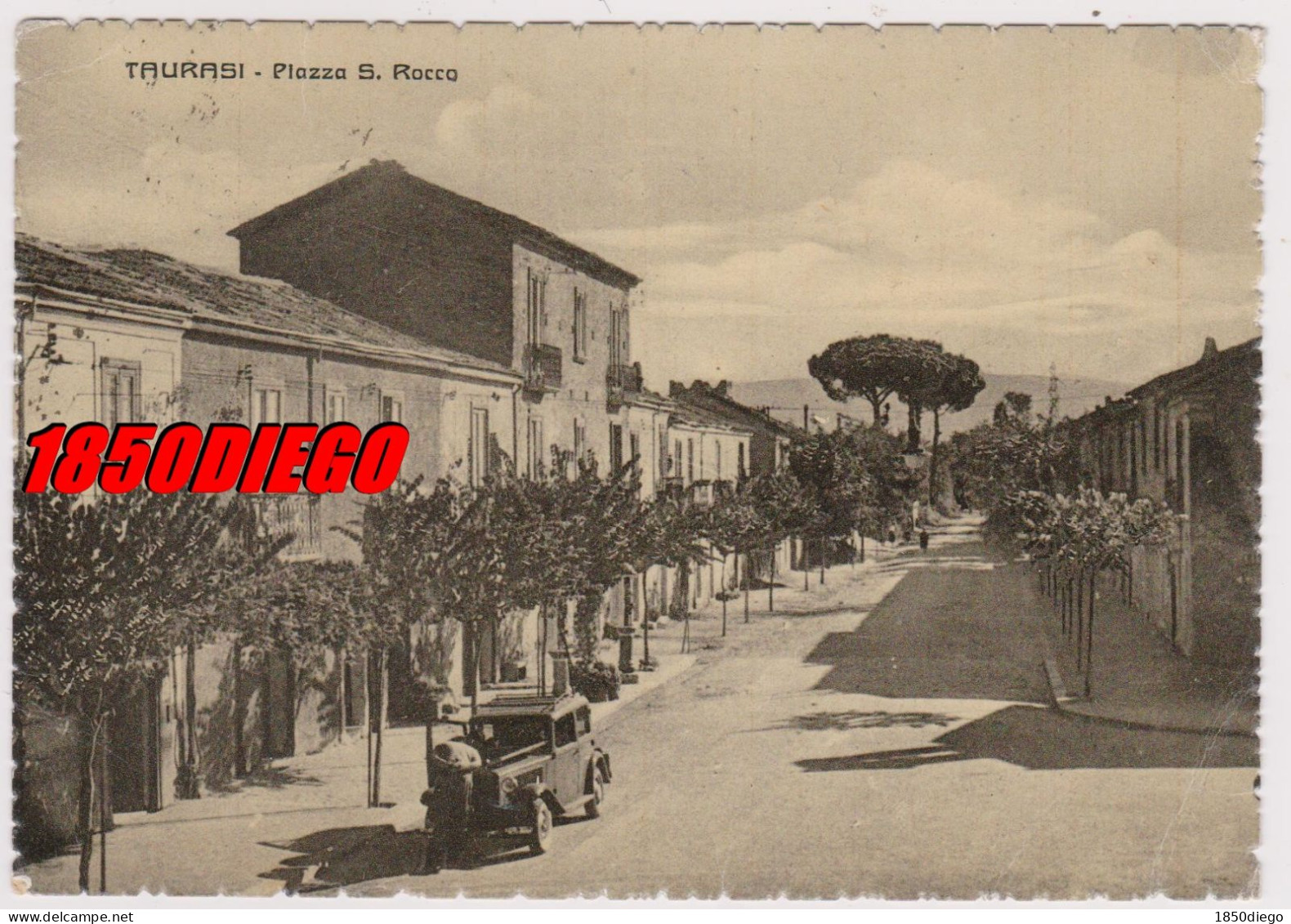 TAURASI - PIAZZA S. ROCCO F/GRANDE VIAGGIATA 1959  ANIMAZIONE - Avellino