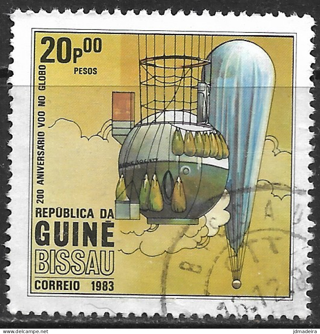 GUINE BISSAU – 1983 Balloons 20P00 Used Stamp - Guinea-Bissau