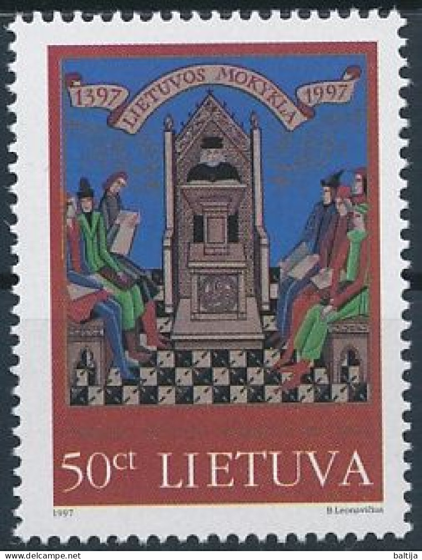 Mi 638 ** MNH / First Lithuanian School 600th Anniversary, Education - Lituania