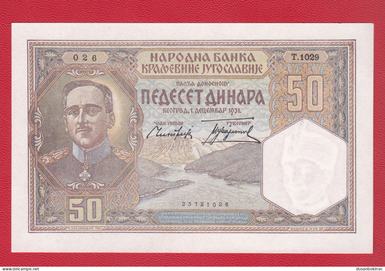 10 Dinara 1931 Unc - Yougoslavie