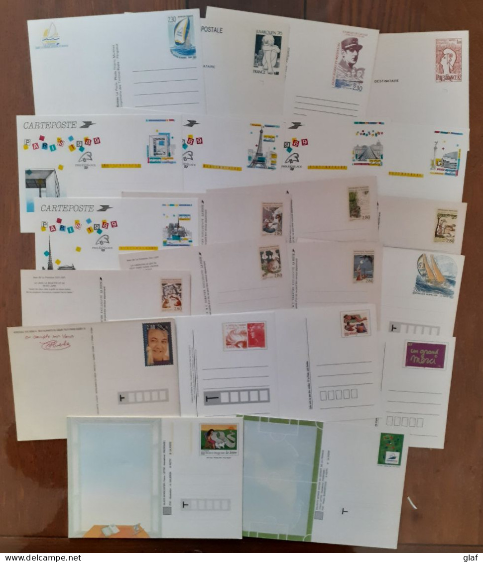 22 Entiers Postaux Carte Postales émis Dans Les Années 1990/2000 – Neufs - Cartes Postales Types Et TSC (avant 1995)