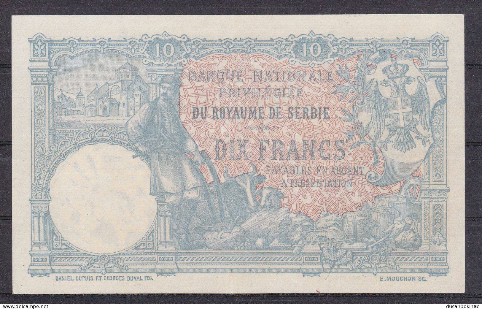 10 Dinara 1893 Aunc - Yougoslavie