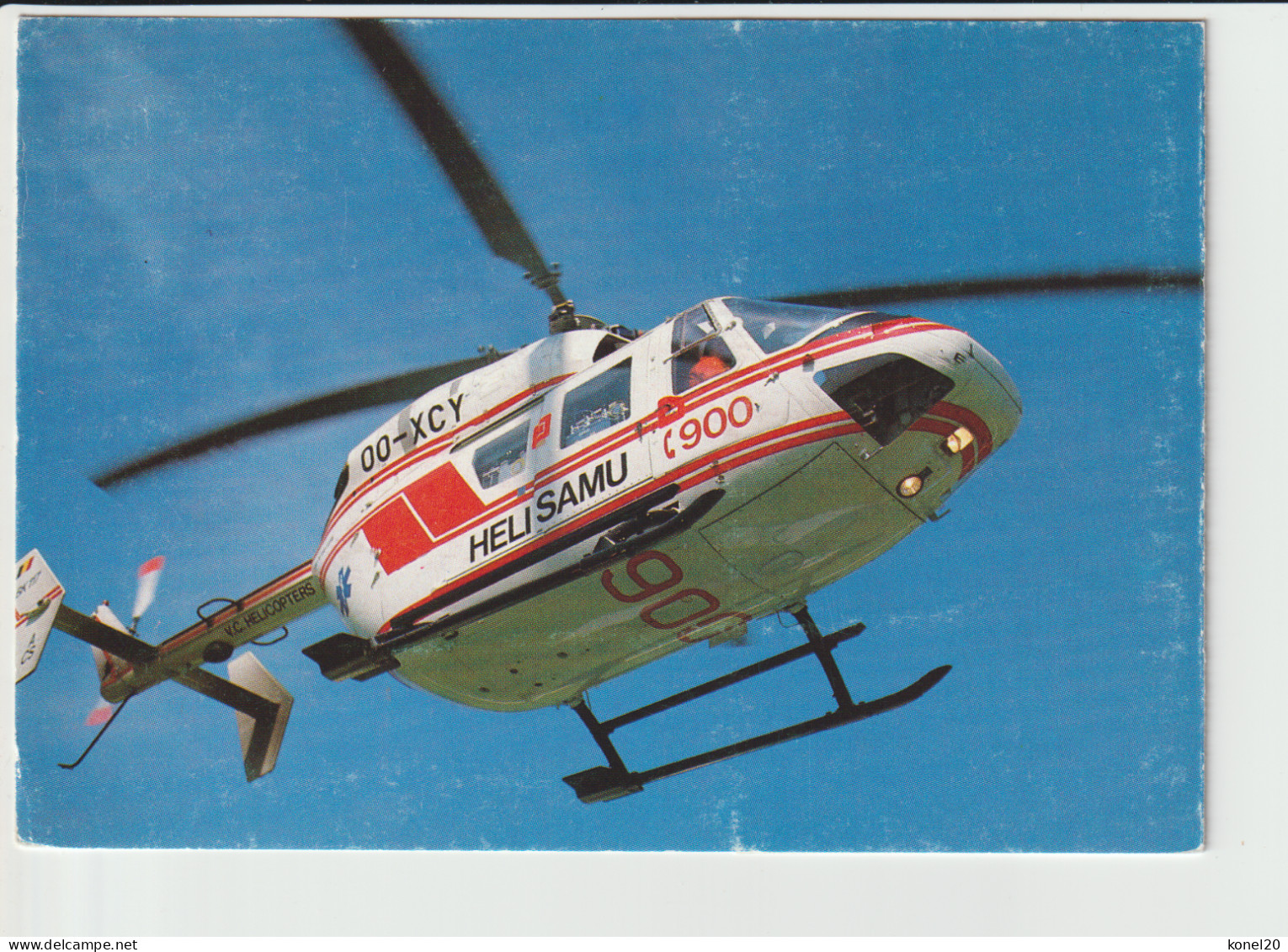 Vintage Promotioncard Belgian MBB/Kawasaki BK-117 A3 Helikopter - 1919-1938: Between Wars