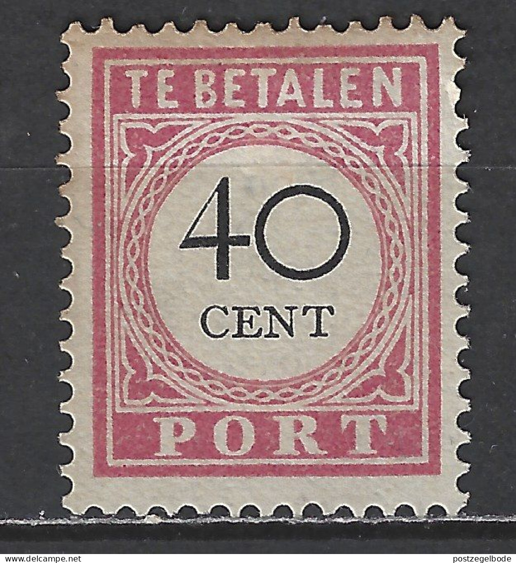 Nederlands Indie Netherlands Indies Dutch Indies Port 20 MLH ; Portzegel, Due Stamp. Timbre Tax, Dienstmarke 1892 - Nederlands-Indië