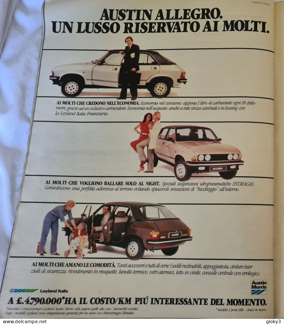 PUBBLICITA' AUSTIN ALLEGRO AUTOMOBILE 1980 - Autres & Non Classés