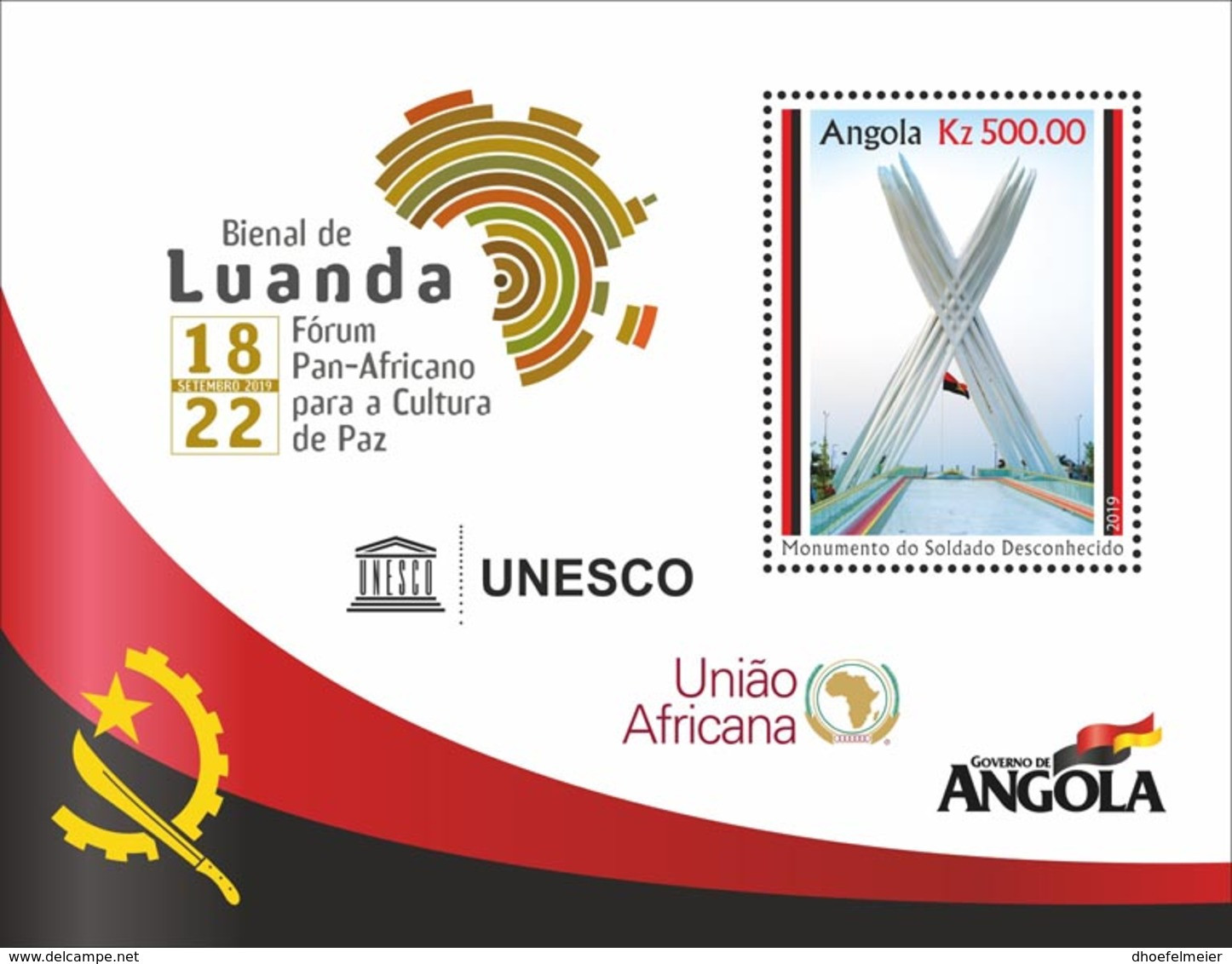 ANGOLA 2019 MNH Bienale Of Luanda S/S - OFFICIAL ISSUE - DHQ2024 - Briefmarkenausstellungen