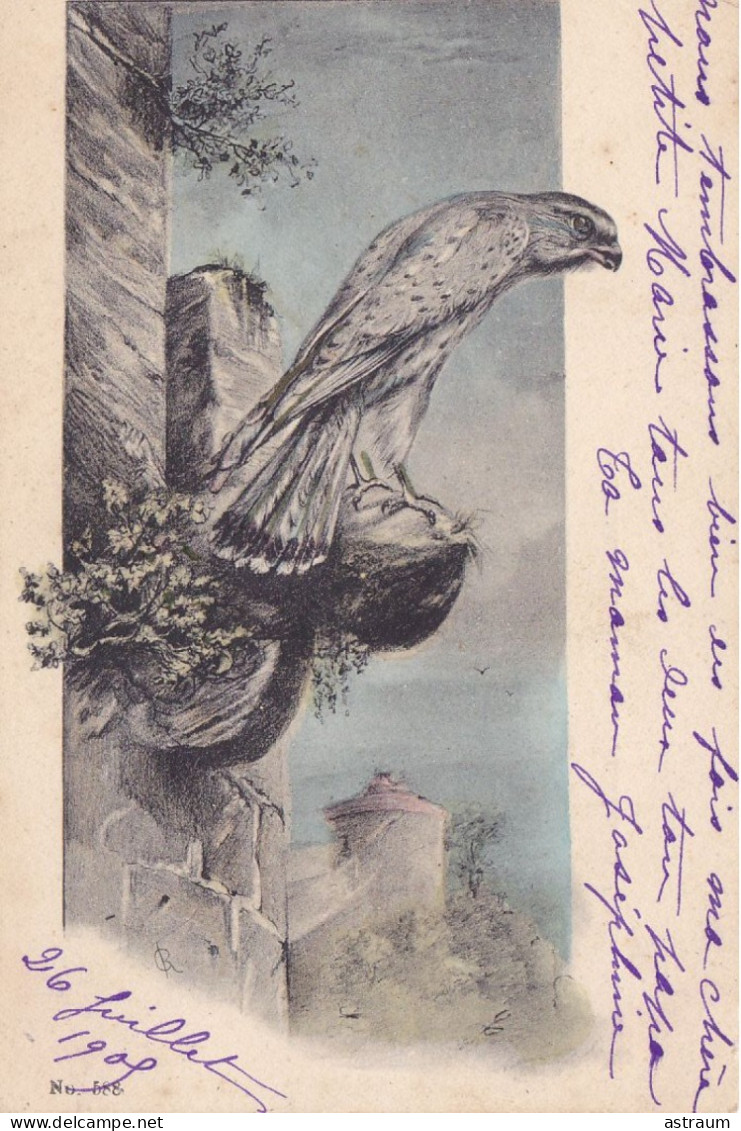 Cpa -illustrateur - Rapace - Faucon , Aigle - Avant 1900