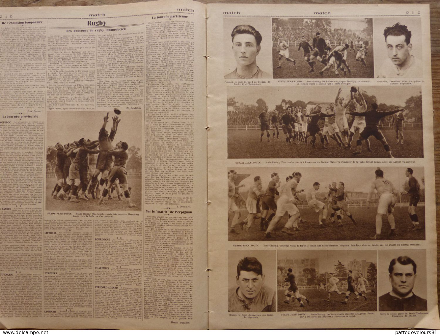 MATCH L'Intran 1927 Sport Aviation Costes Le Brix Obstacles Rugby Boxe Football Aéronautique Cyclisme Ladoumègue - Autres & Non Classés