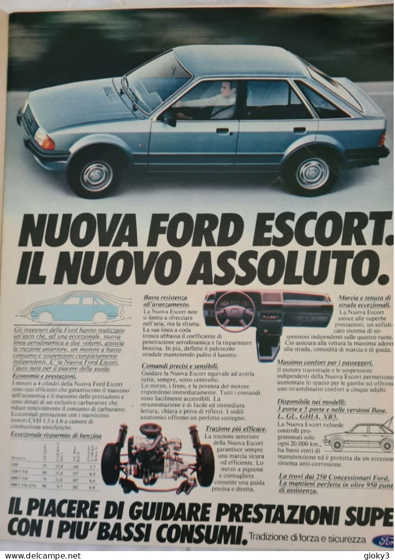 PUBBLICITA' NUOVA FORD ESCORT 1980 - Autres & Non Classés