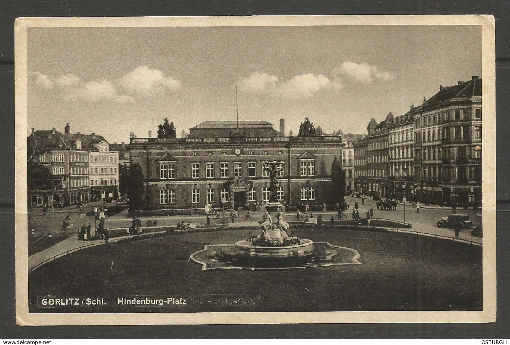 GERMANY. POSTCARD. GORLITZ – HINDENBURG PLATZ. - Goerlitz