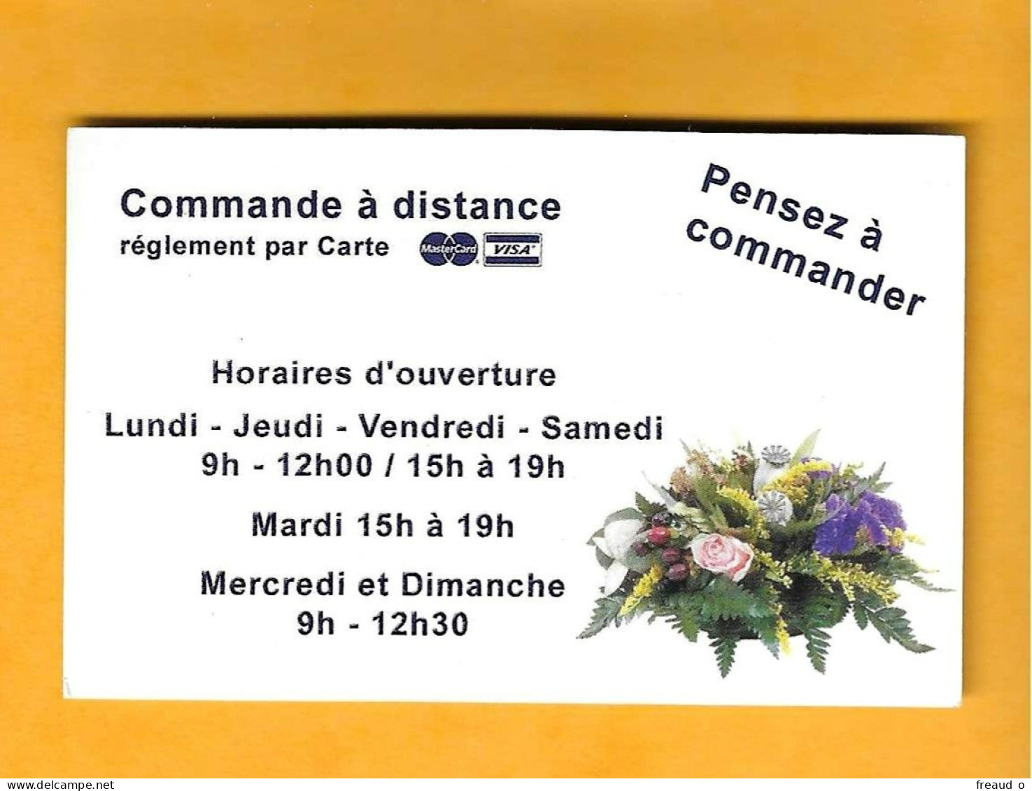 Carte De Visite Expression Florale - Fleuriste - 40390 BIAROTTE - - Other & Unclassified