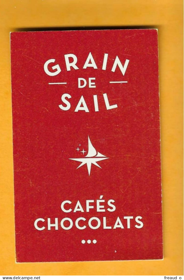 Carte De Visite GRAIN DE SAIL - CAFES CHOCOLATS - 29600 MORLAIX - - Other & Unclassified