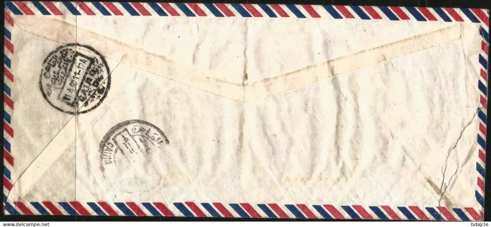 Enveloppe "Air Mail" Recommandé - Le Caire Pour Sartrouville - 1962 - Lettres & Documents