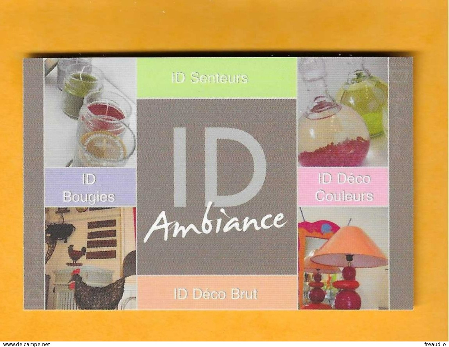 Carte De Visite ID Ambiance - 92120 Montrouge - - Autres & Non Classés