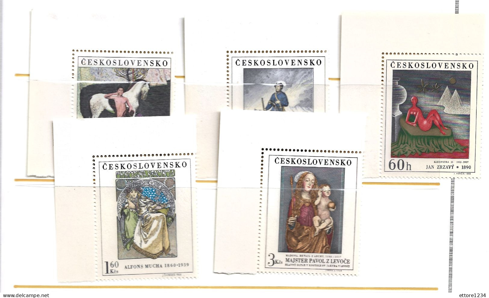 Cecoslovacchia 1968 - Unused Stamps