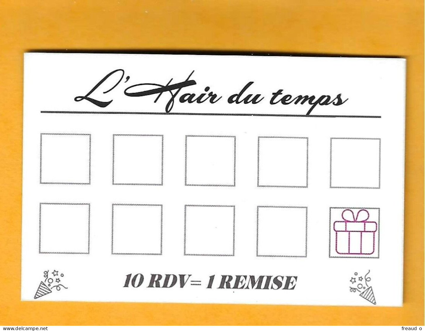 Carte De Visite L'HAIR DU TEMPS - Coiffeur - 17360 SAINT AIGULIN - - Other & Unclassified