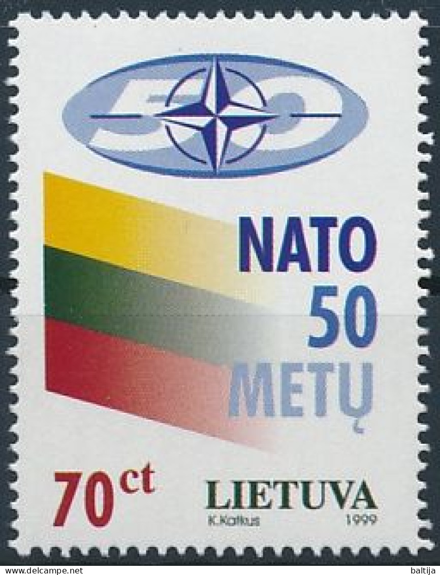 Mi 692 ** MNH / NATO 50th Anniversary, Flag - Lituania
