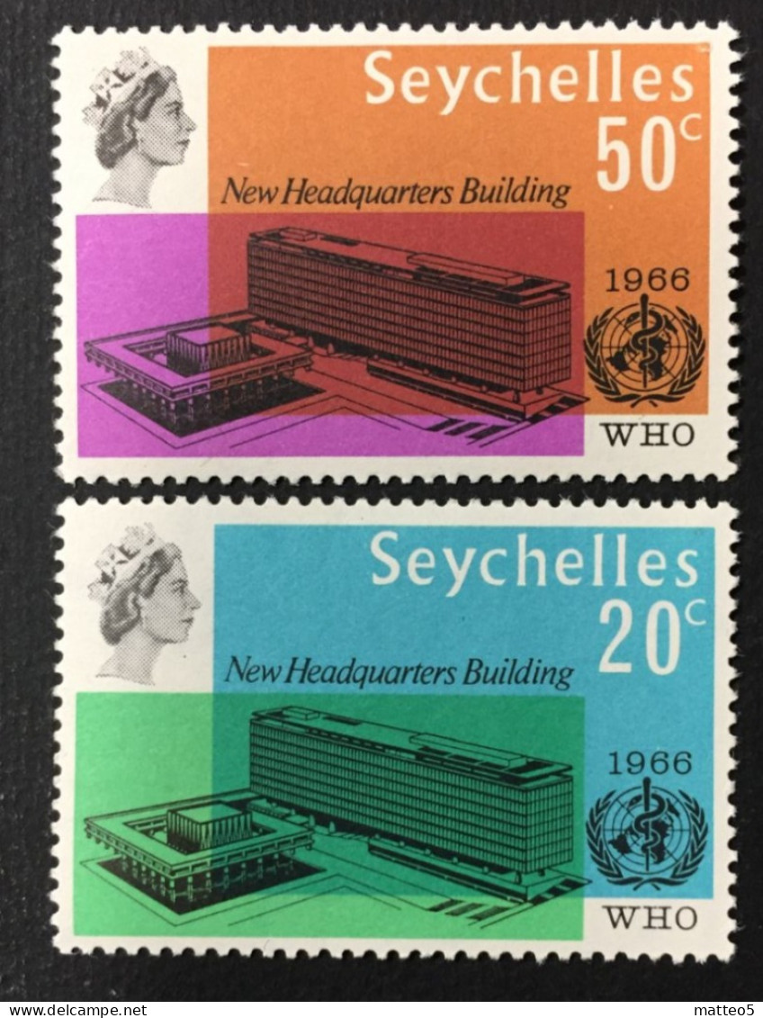 1966 Seyshelles - Inauguration Of W.H.O. New Headquarters Building - Unused - Seychellen (...-1976)