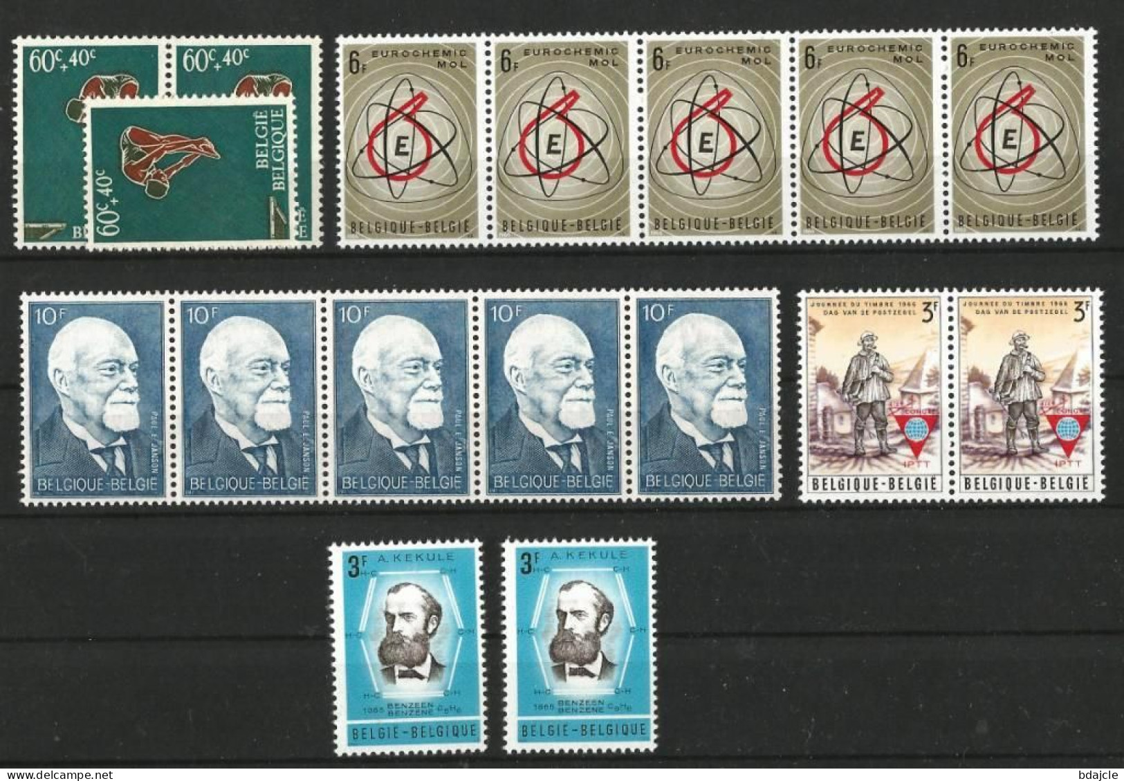 Lot De 17 TP De 1966  - YT 1372, 1381, 1382, 1383 Et 1414 -  Neufs ** - Nuevos