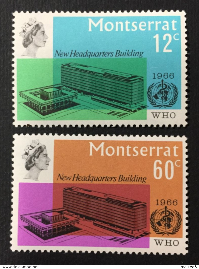 1966 Montserrat - Inauguration Of W.H.O. New Headquarters Building - Unused - Montserrat
