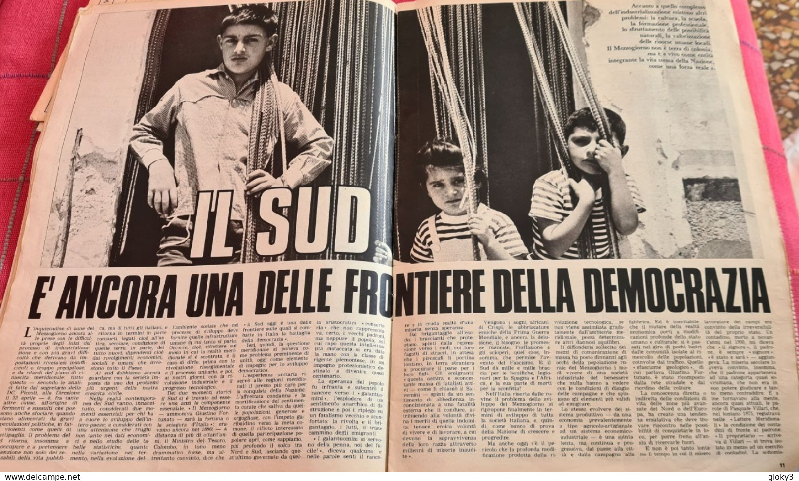 ARTICOLO GIORNALE SU PROBLEMA MERIDIONALE SUD 1980 - Otros