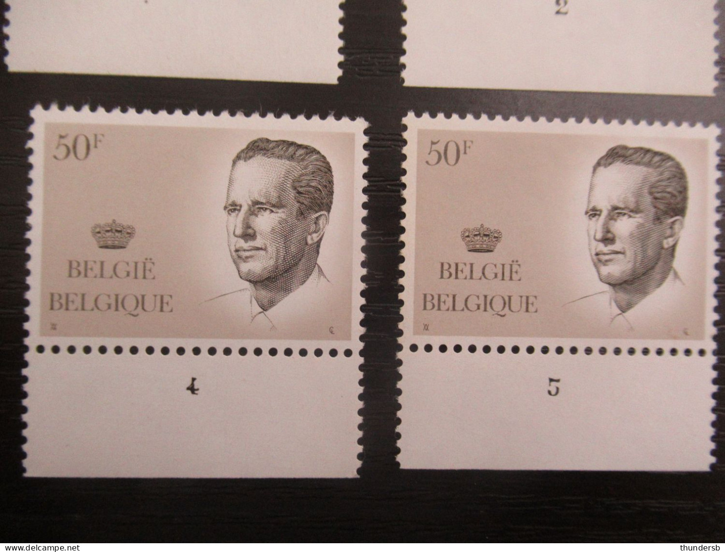 2127 'Koning Boudewijn' - Volledige Set Plaatnummers - Postfris ** - 1981-1990