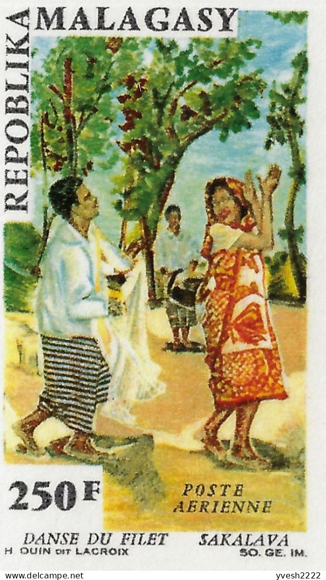 Madagascar 1966 Y&T PA 100, Feuillet De Luxe. Danse Du Filet, Sakalava - Danza