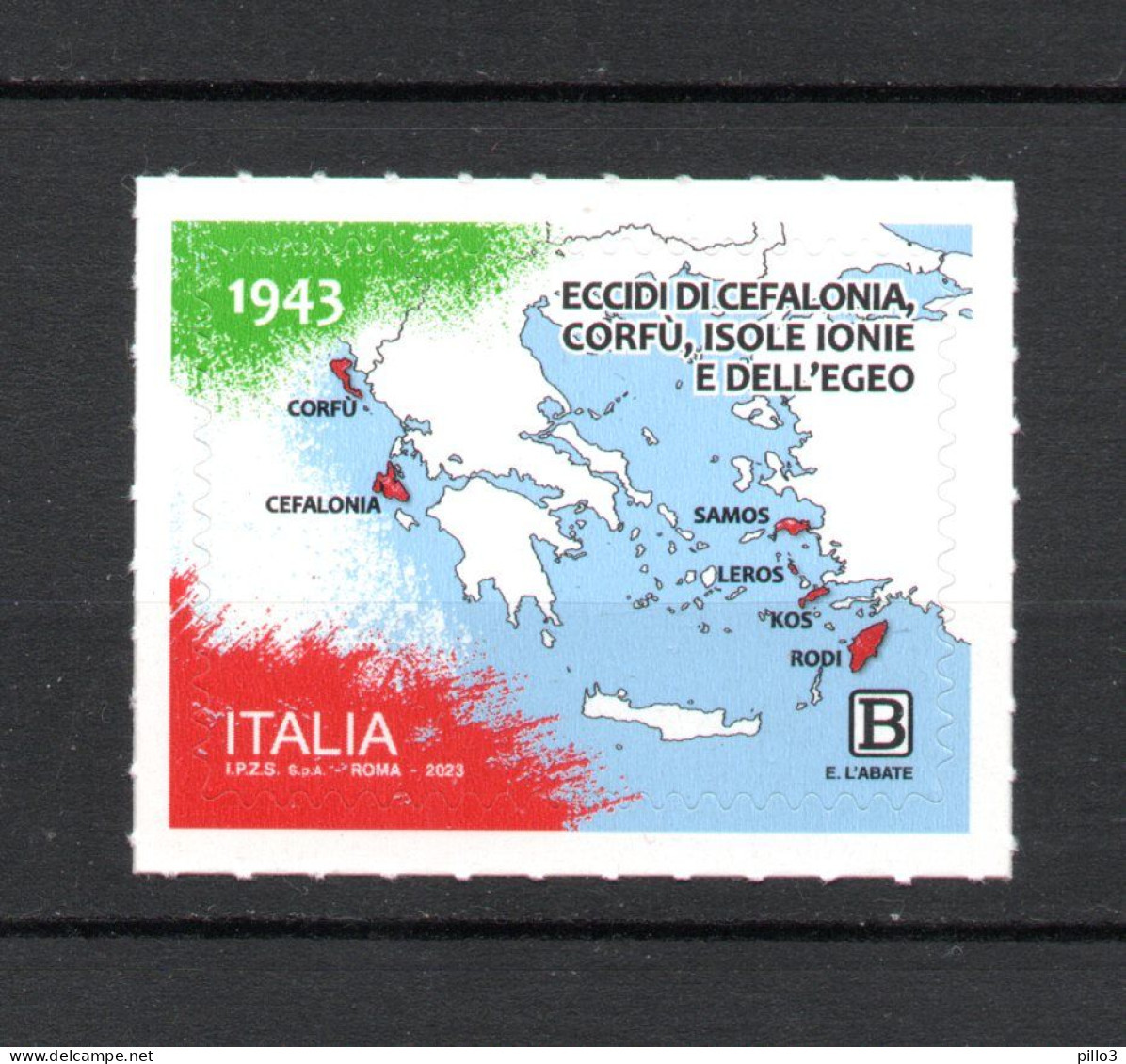 ITALIA : Eccidi Di Cefalonia, Corfù, Isole Ionie E Dell'Egeo -1 Val. MNH**  2.11.2023 - 2021-...: Mint/hinged