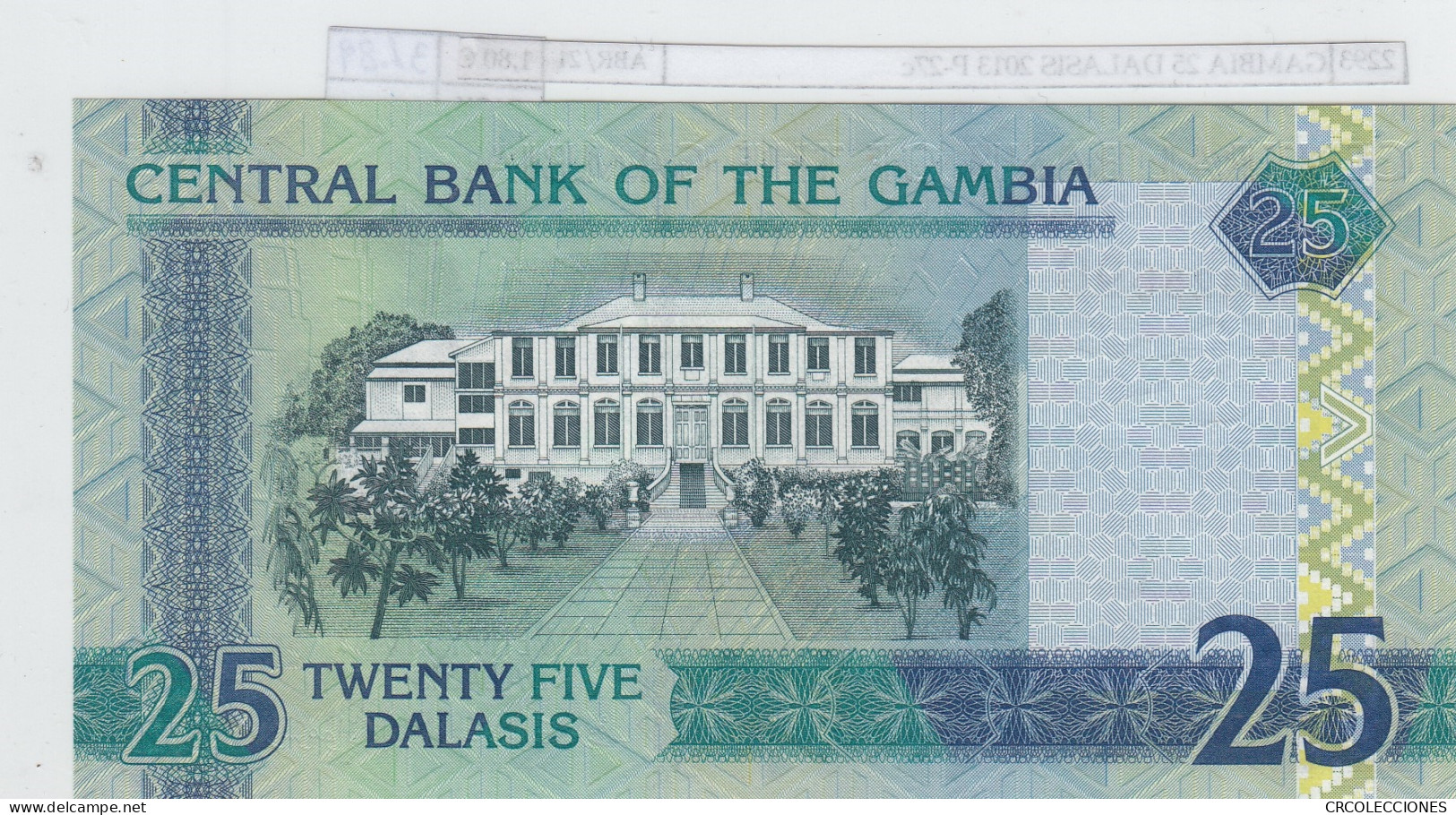 BILLETE GAMBIA 25 DALASIS 2013 P-27c SIN CIRCULAR - Other - Africa