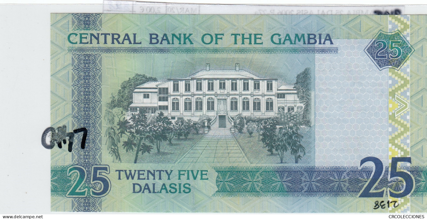 BILLETE GAMBIA 25 DALASIS 2006 P-27a SIN CIRCULAR - Other - Africa