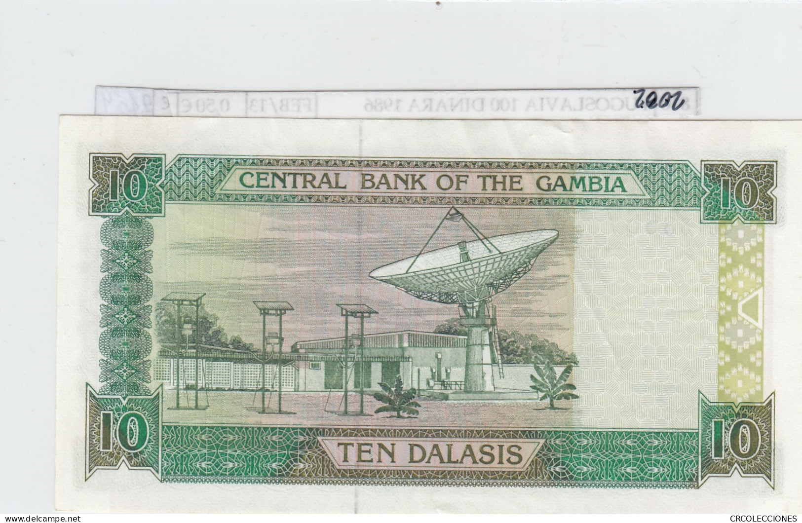 BILLETE GAMBIA 10 DALASIS 2001 P-21b SIN CIRCULAR - Autres - Afrique