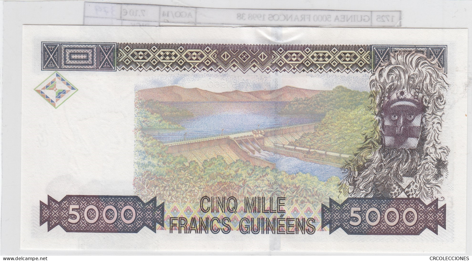 BILLETE GUINEA 5.000 FRANCOS 1998 P-38 SIN CIRCULAR - Autres - Afrique