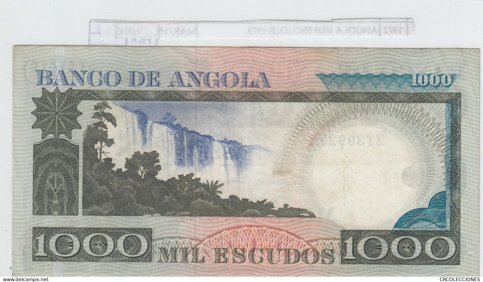 BILLETE ANGOLA 1.000 ESCUDOS 1973 P-108r MBC+ - Other - Africa