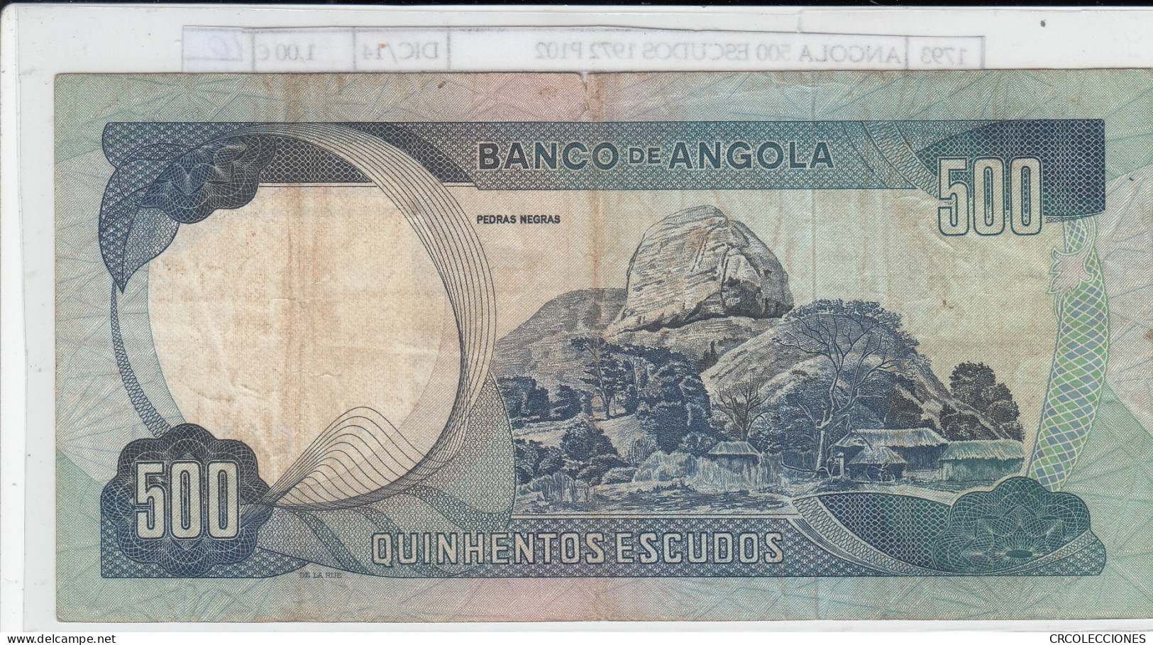 BILLETE ANGOLA 500 ESCUDOS 1972 P-102 MBC - Autres - Afrique