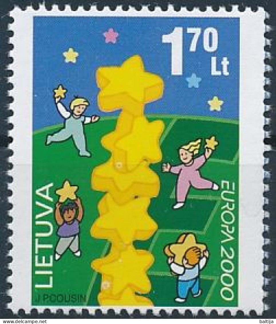 Mi 730 ** MNH / CEPT, Europa, Children Build Star Tower - Lituania