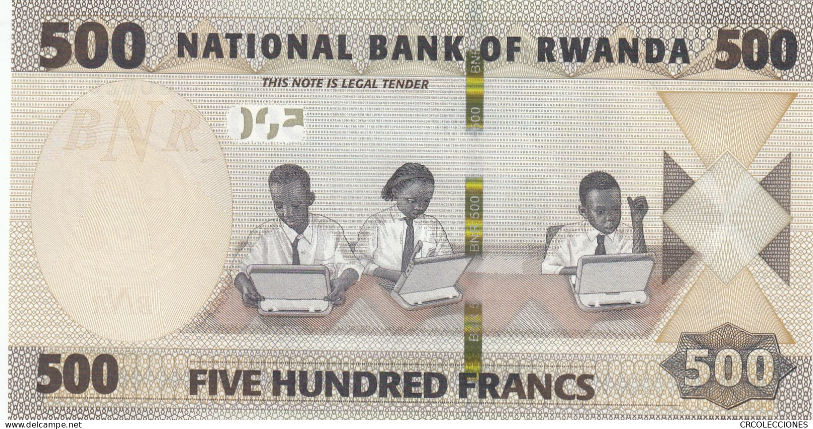 BILLETE RUANDA 500 FRANCOS 2019 P-42a SIN CIRCULAR  - Other - Africa