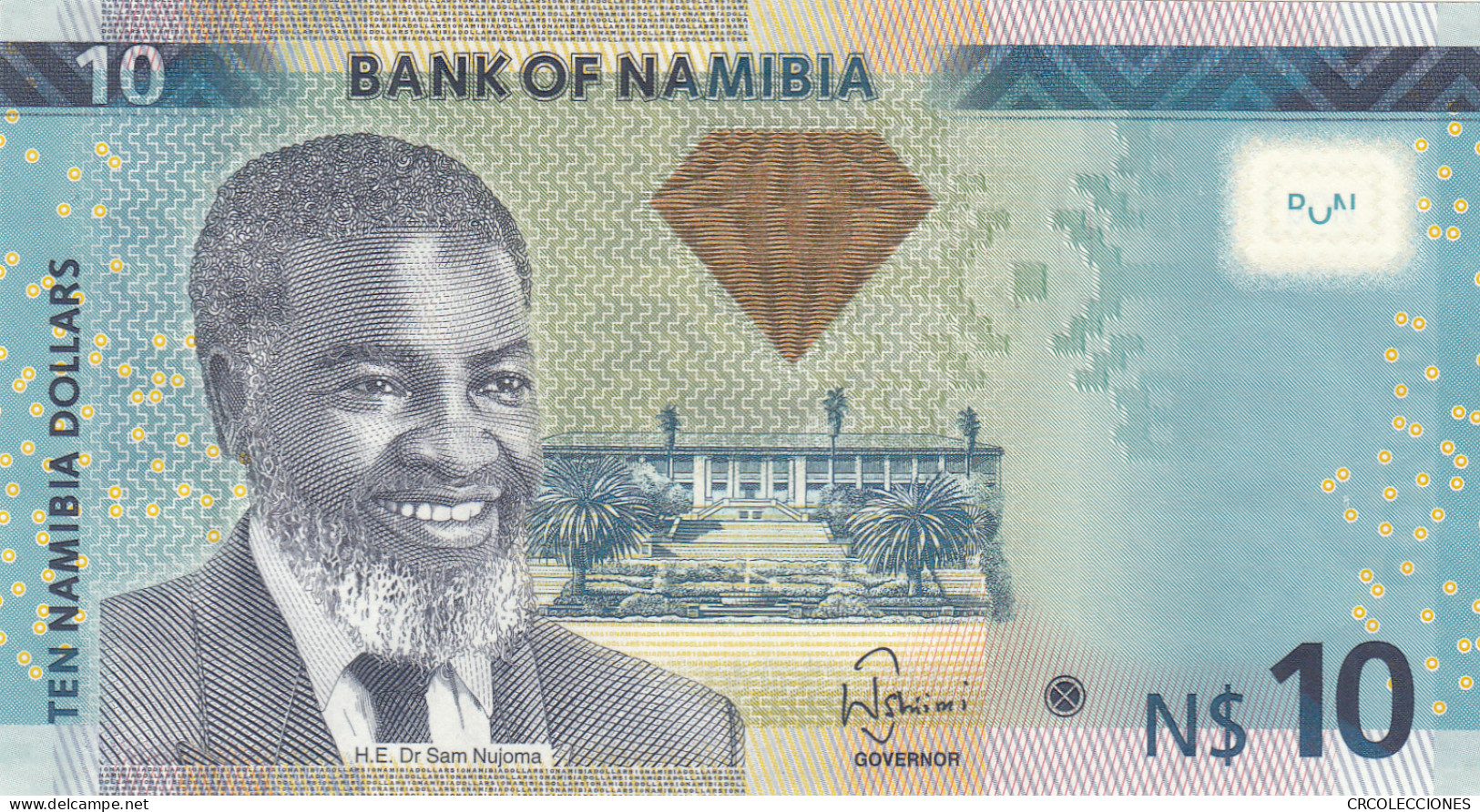 BILLETE NAMIBIA 10 DOLARES 2012 P-11a SIN CIRCULAR - Autres - Afrique