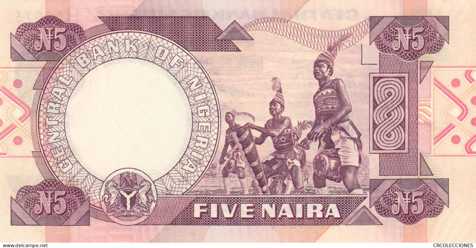 BILLETE NIGERIA 5 NAIRA 2005 P-24j FIRMA RARA SIN CIRCULAR - Other - Africa