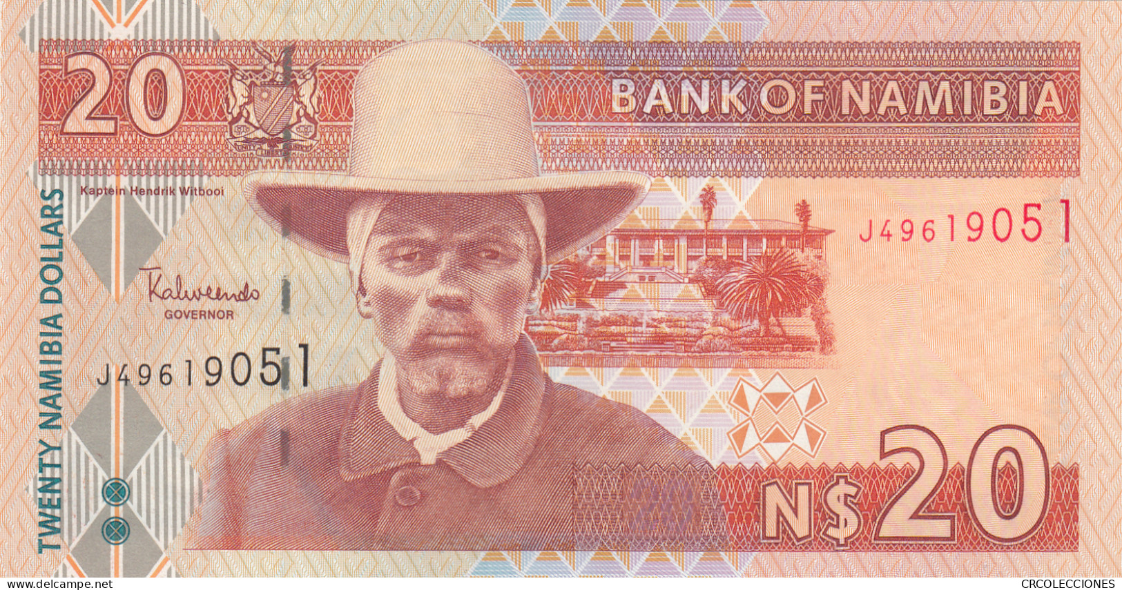 BILLETE NAMIBIA 20 DOLARES 2002 P-6a SIN CIRCULAR - Altri – Africa