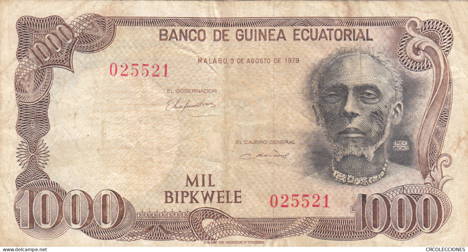 BILLETE GUINEA ECUATORIAL 1.000 EKUELE 1979 P-16 MBC - Autres - Afrique